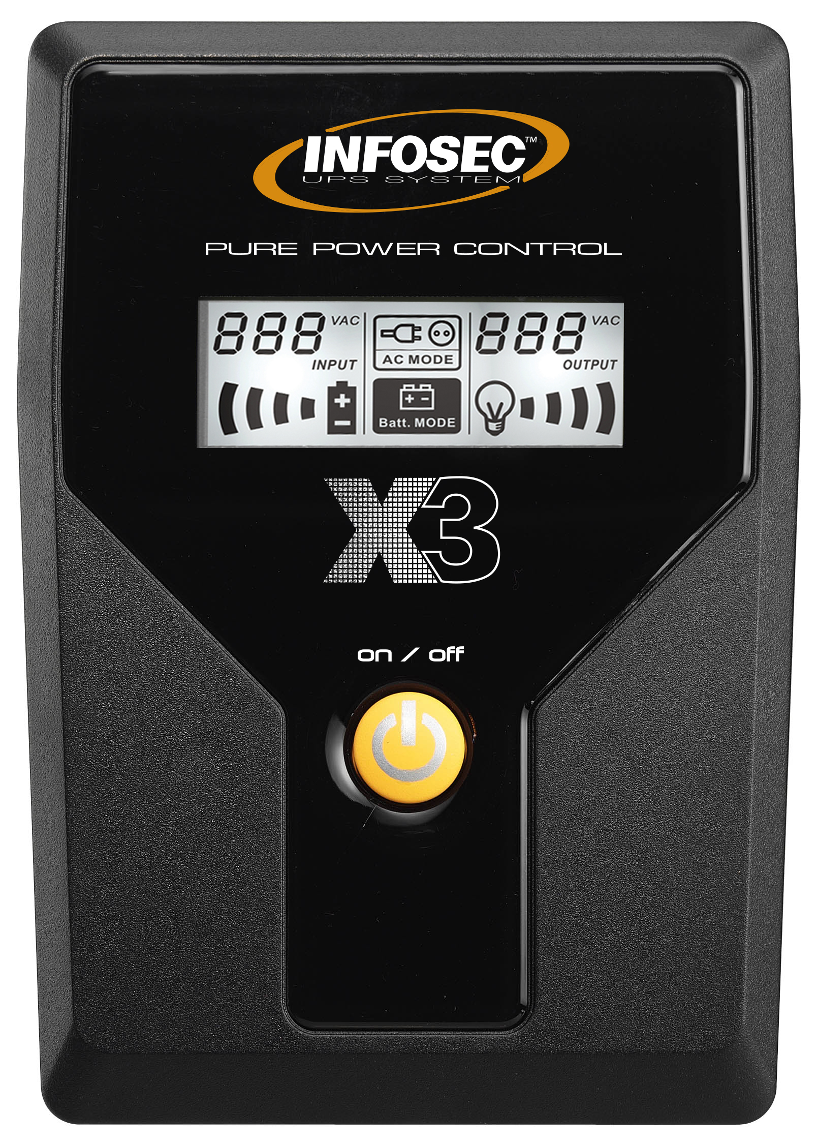 X3 EX 500 LCD USB FR/SCHUKO -Onduleur Line Interactive 500 VA 2 Prises FR/SCHU